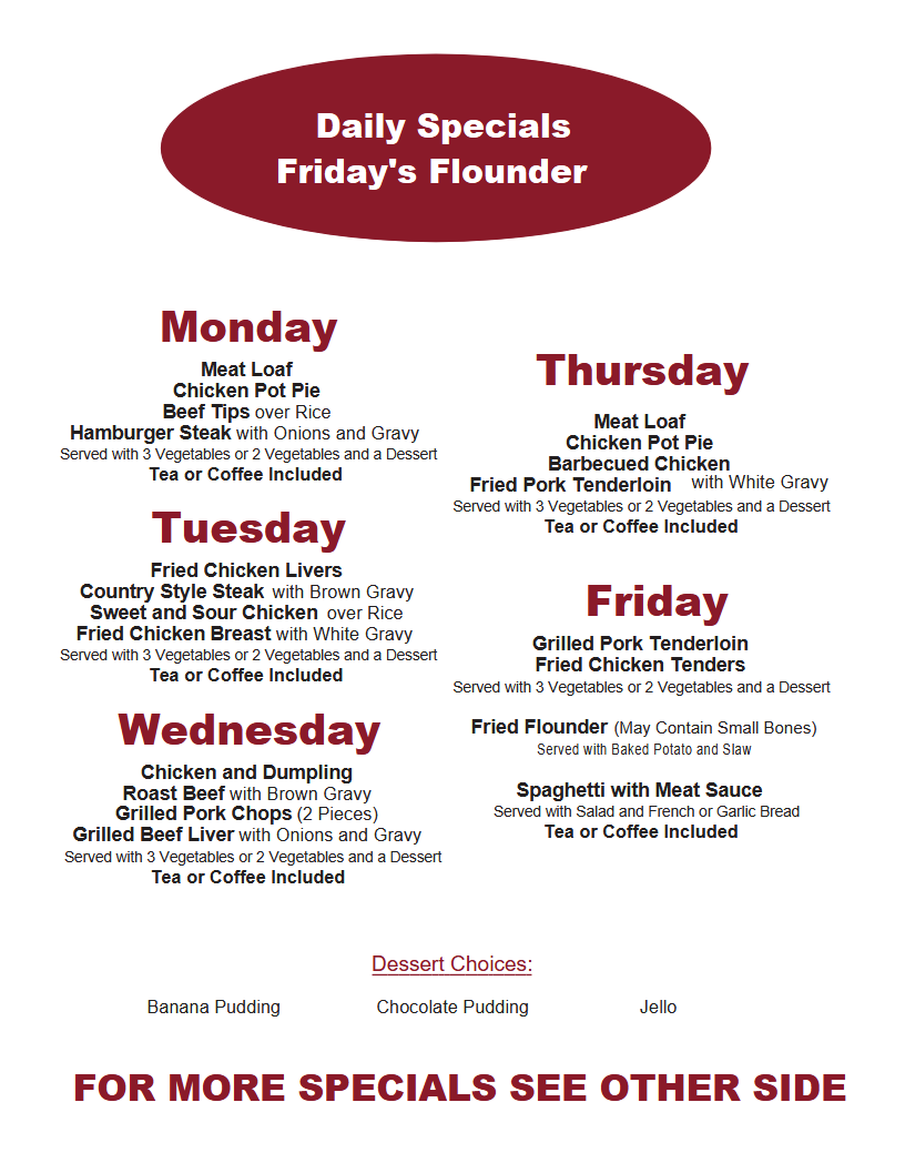 Menu Page 2