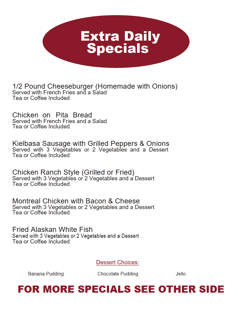 Menu Page 3